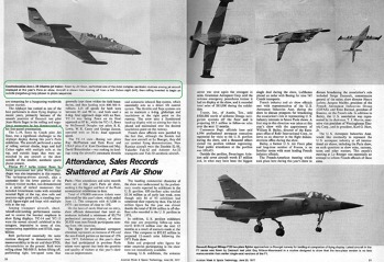 Na Pařížském aerosalonu v roce 1977 sklidil Albatros zasloužený úspěch. Zdroj: Aviation Week &amp; Space Technology