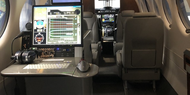 Interiér letounu Beechcraft King Air 350. Foto: ŘLP ČR