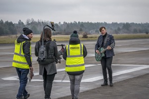 Píseň k filmu Narušitel se natáčela na letišti Hradčany. Foto: Actores Production