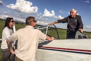 Zleva: Režisér David Balda, představitel hlavní role Jiří Dvořák a Vladislav Balda v debatě během natáčení. Foto: Actoress production