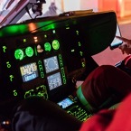 Z výcviku posádek LZS DSA pro noční lety LZS za pomocí systému NVIS. Foto: Naděžda Murmaková
