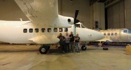 L-410 OK-60 00-01 ve zbrusu nové, leč přesto původním zbarvení. Může za to parta z Leteckého muzea Kunovice.