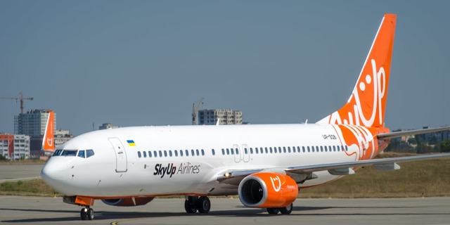 Boeing 737-800 společnosti SkyUp bude operovat linku Praha - Charkov, Praha - Lvov. Foto: Shutterstock