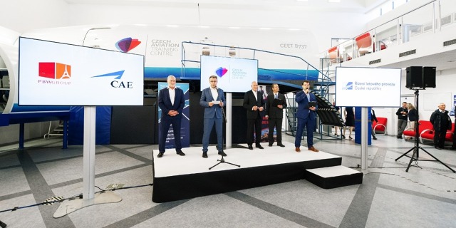 Slavnostní uvedení simulátorů A320 neo/ceo a B737 MAX v CATC Praha 3. října 2019. Foto: Tomáš Vocelka