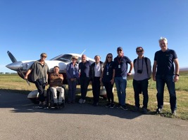 Na LFPP za námi přijel šéf Aeroklubu handicapovaných pilotů a vnučka jednoho ze zakladatelů CFRNA.