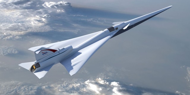 X-59 QueSST neboli Quiet Supersonic Technology vyvíjí NASA a Lockheed Martin. Zdroj: NASA
