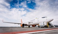 Letoun B737 ukrajinské společnosti Skyup Airlines. Letoun B737 ukrajinské společnosti Skyup Airlines.