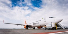 Letoun B737 ukrajinské společnosti Skyup Airlines. Letoun B737 ukrajinské společnosti Skyup Airlines.