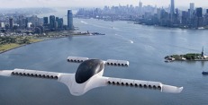 eVTOL aerotaxi Lilium Jet v představě grafika nad New Yorkem. Zdroj: Lilium eVTOL aerotaxi Lilium Jet v představě grafika nad New Yorkem. Zdroj: Lilium