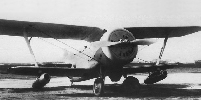 Polikarpov I-153 s přídavnými náporovými motory DM-2. Obr.: public domain