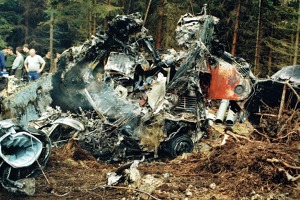 Fotografie z místa nehody 19. května 1998. Centroplán. Zdroj: Letecká badatelna