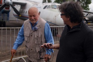 Vlastimil Bažant s Janem Dvořákem z Flying Revue.