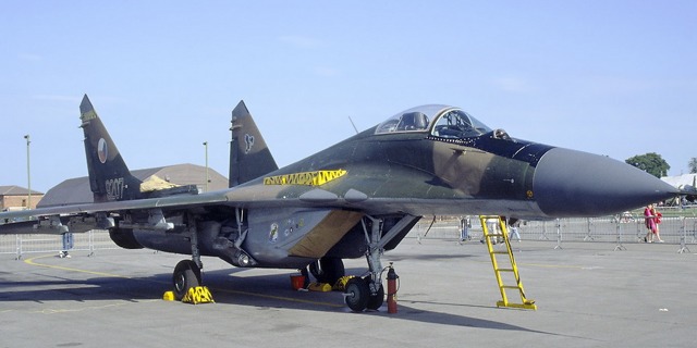 Mig-29 v kamufláži československé armády. Foto: VHÚ Praha