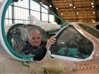Oldřich Pelčák v kokpitu MiG-21MF ve kbelském leteckém muzeu. Foto: Michal Beran