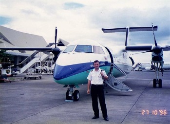 Před Dash 8 Malaysia Saeaga Airlines.