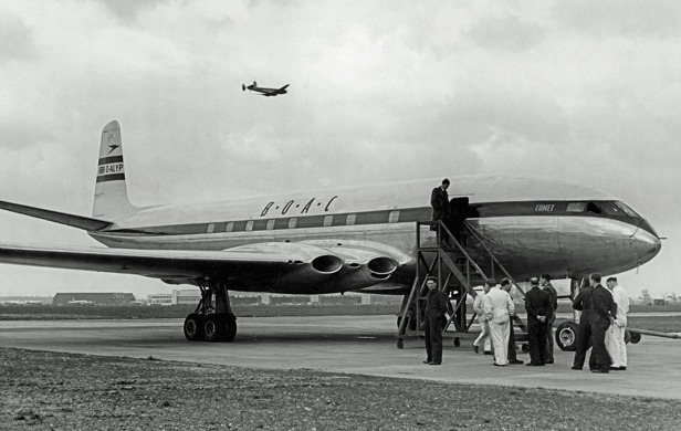 DH-106 Comet 1 G-ALYP se připravuje k letu do Johannesburgu