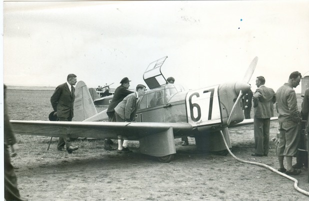 Sportovní letoun Be 502 se kterým vytvořil škpt. Šimůnek světový rekord