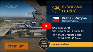  Zde se můžete podívat na video 360 z nedávného přeletu letiště Praha: