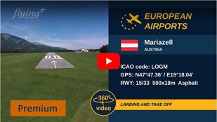 Zde se můžete podívat na informační video 360 letiště Mariazell v Rakousku: