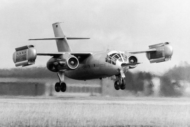 Do 31 E3 při prvním zkušebním letu (Foto Dornier Museum Friedrichshafen)