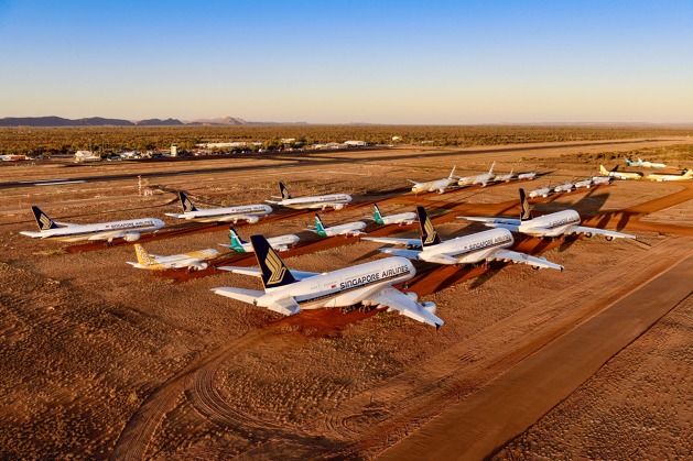 Aircraft Storage Alice Springs. Foto: Steve Strike - Outback Photographics