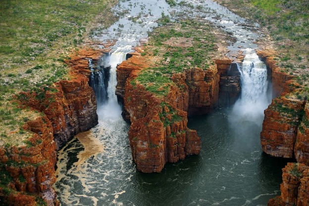 King George Falls po deštích, Západní Austrálie