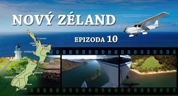 Přelet Cookova průlivu mezi Jižním a Severním ostrovem Nového Zélandu