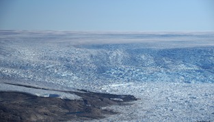 Ještě jednou okraj ledové čepice nad vnitrozemím Grónska