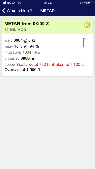 Metar v Egelsstadiru