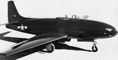 Prototyp XP-80 v konfiguraci pro první let Foto: Lockheed Martin Aeronautics