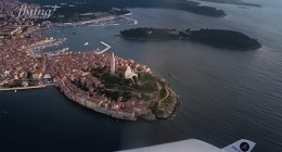 Jaderské ostrovy z nebe. Dlouhý let nad chorvatským pobřežím z Dubrovniku až do Portorože