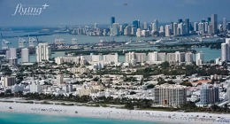 Karibské ostrovy z nebe. Předletová příprava letadla i samotný let nad Miami