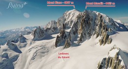 Letadlem nad horskými středisky v Alpách