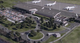 Vizualizace nového terminálu pardubického letiště