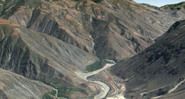 Letiště Chagual Airport v Andách v zobrazení Google Eaarth.