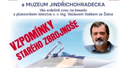 Pozvánka na besedu "Vzpomínky starého zbrojnoše"