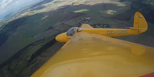 Dvousedadlový kluzák KMOTR  LG-130