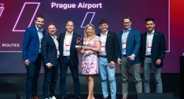 Vítězný tým Leteckého obchodu Letiště Praha - Routes Europe Awards 2026
