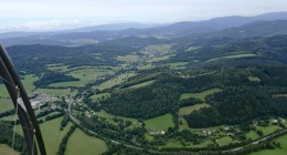 Jeseníky z paraglidu. 