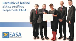 Pardubické letiště získalo jako první letiště v Česku nový certifikát bezpečnosti EASA.