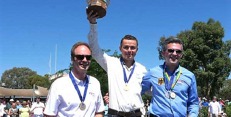 Medailisté třídy 18m, MS v plachtění Benalla 2017. Zlato Killian Walbrou (Francie), stříbro Mario Kiessling (Něm.), bronz- Mike Young (VB). Foto: Wgc2017.com 18-m-champions0.jpg