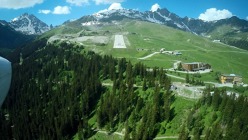 Altiport Courchevel v Savojských Alpách. Foto: Jiří Pruša 