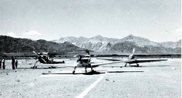 Letouny v Uspalatta 1959 s hřebeny And v pozadí. Foto: Archiv Aleše Křemene