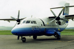 S letounem L-610 létal Oldřich Pelčák po otevření železné opony po celé Evropě. Foto: Archiv O. Pelčáka