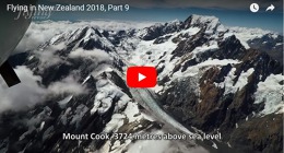 Nový Zéland z letadla IX.: Tři a půl tisícové Jižní Alpy, jezera i pobřeží
