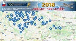 Interaktivní mapa expedice 100 let - 100 letišť.