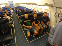 Vedoucí výcviku kabinového personálu Richard Kubelka čtenářům FR v kabinovém trenažéru A320 vysvětluje a předvádí, jak se řeší nestandardní či nouzové situace. 20190913_143509_1280x720.jpg