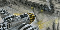P-47 Thunderbolt útočí. Autor: Karel Jerie pro Technet.cz kuz5ab1d0_w_ww2_02_hloubkari.jpg
