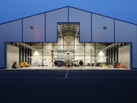 Nový hangár S společnosti Czech Airlines Technics byl uveden do provozu loni. Zdroj: CSAT. csat_hangars_aircraft_1280x865.jpg