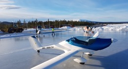 First Winter Electric Flight